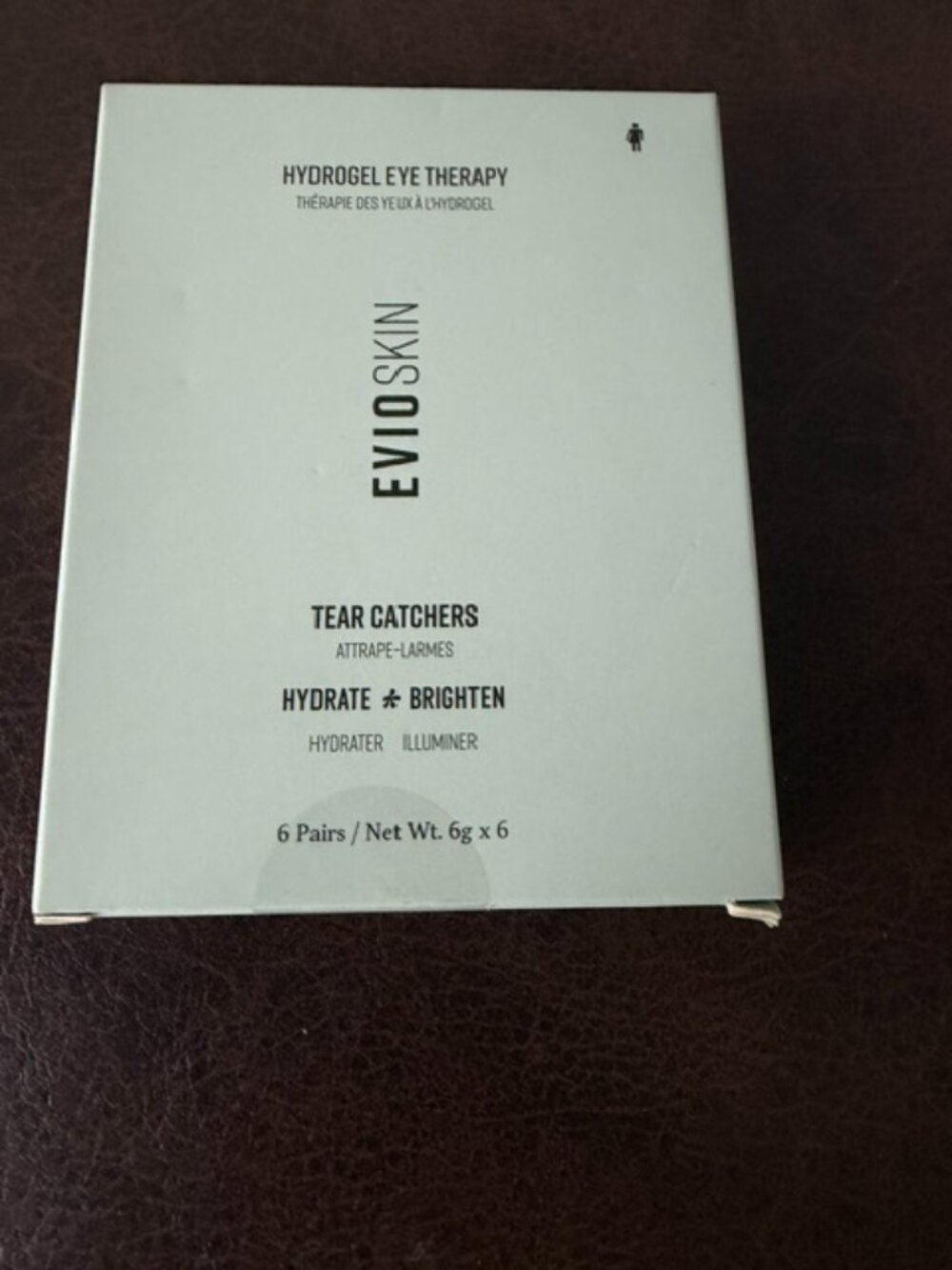 Evioskin Tear Catchers Hydrogel Eye Therapy Patches Hydrate & Brighten 6 PAIRS